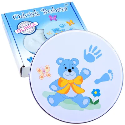 Image de Souvenir d'enfant avec empreinte de main ZA4025 Bleu