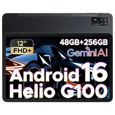 Produktbild von DOOGEE Tab E3+ - Tablet, Android 16, 12 Zoll, 48(8+40)GB+256GB(bis 2TB erweiterbar), 4G LTE, 90Hz,8800mAh/18W, Vier Trompeten