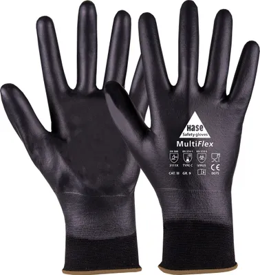Produktbild von Hase MultiFlex Handschuhe Montage Feinstrick | schwarz