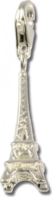 Produktbild von SilberDream Charm Schmuck Armband Anhänger Eiffelturm 925 Echt Silber FC3003