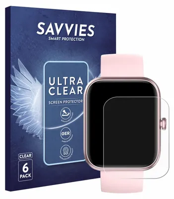 Produktbild von 6x Für Konitee IDW25 1.83" Schutzfolie Savvies Displayschutz Display Schutz Folie Klar Transparent