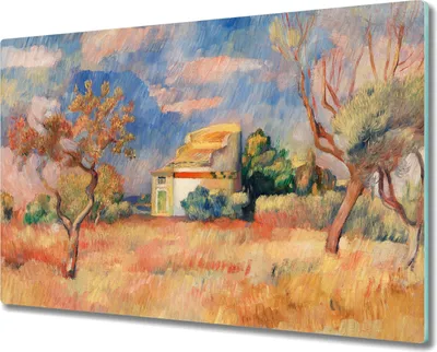 Produktbild von Coloray Hackbrett Kochplattenabdeckung Herdabdeckplatte 80x52 cm Schneidebrett Küchenbrett - Dorfhaus Himmel