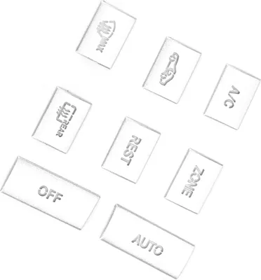 Image de 8 pièces Couverture de bouton de climatisation, remplacement pour Mercedes-Benz Classe E W212 201015