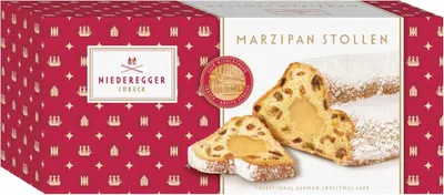 Zdjęcie produktu dla Niederegger Marzipan Stollen Christmas Stollen z marcepanem opakowanie 750g