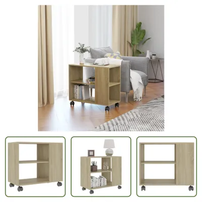 Produktbild von The Living Store Beistelltisch Sonoma-Eiche 70x35x55 cm Holzwerkstoff