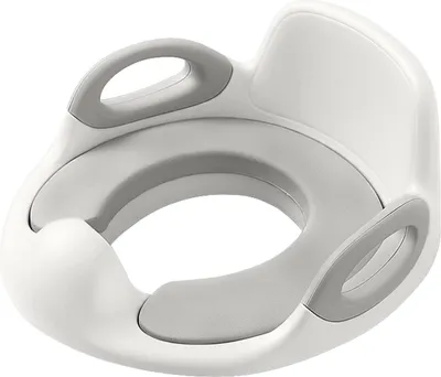 Produktbild von Kinder Toilettensitz PP+PU Anti-Rutsch Kindertoilettensitz mit Griff und Spritzschutz Töpfchentrainer Jungen und Mädchen 1-8 Jahre Kinder Klositz Weiß CEEDIR