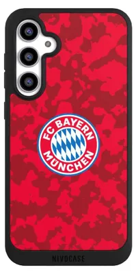 Produktbild von NIVOCASE Handyhülle für Samsung Galaxy S23 FE  Hülle NIVOpure Case Schwarz FC Bayern München Camouflage FCB