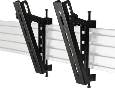 Image de B-Tech Flat Screen Interface Arms System X Universal Interface, BT8390-VESA200T_B (Bras d'interface universel System X avec inclinaison - VESA 200, bras de montage pour panneau plat, noir, 70 kg, Rail, 200 x)