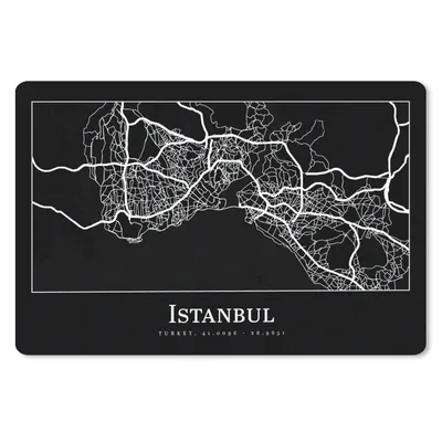Produktbild von MuchoWow® Mauspad Mousepad Stadtplan - Istanbul - Karte 27x18 cm - Mousepads - Maus Mat - Pad - Mausunterlage - Büroartikel - Desk Matten