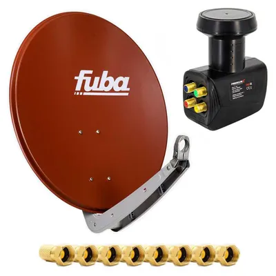 Produktbild von Fuba Set SAT Anlage DAA 650 R Parabolantenne Schüssel Quad LNB 8x F-Stecker