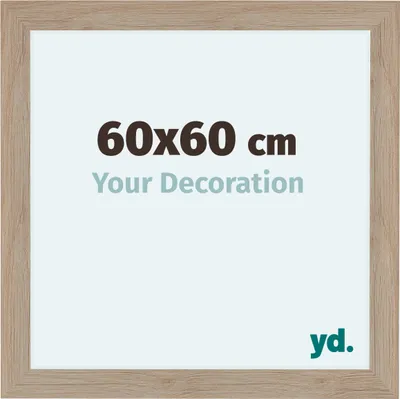 Produktbild von Bilderrahmen, 60x60 cm, Eiche Hell, MDF, Como
