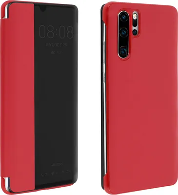 Obrázek produktu pro Flipový kryt s okénkem Smart View pro Huawei P30 Pro - červený