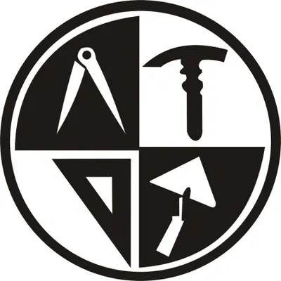 Produktbild von KFZ Aufkleber - Autoaufkleber - Maurer- Zunftzeichen - Baugewerbe -Innung - Bauhandwerk