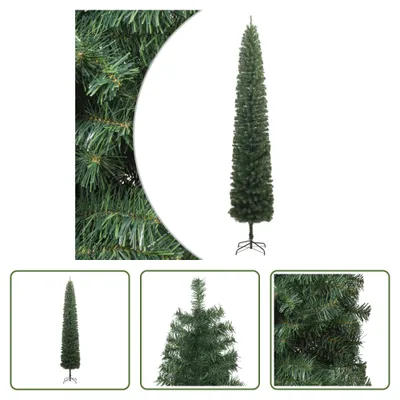 Produktbild von The Living Store Weihnachtsbaum Schlank mit Ständer 270 cm PVC