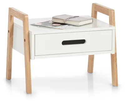 Obrázok produktu pre Zeller stohovací regál so zásuvkou, drevo/MDF, biely, 40,5 x 30,5 x 32,5 cm
