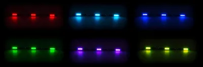 Zdjęcie produktu dla Oświetlenie wewnętrzne LED do samochodów ciężarowych ALL Ride, płaska konstrukcja 3 x 3 SMD-LED, 7 kolorów, przełączane, długość 50 cm, 10 - 30V