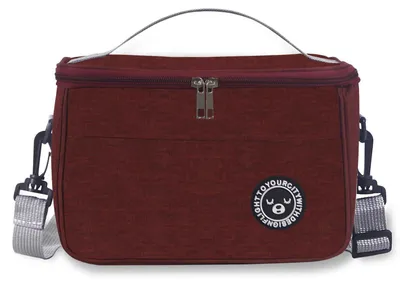 Productafbeelding van Koeltas 7,5 liter, inklapbaar, geïsoleerde tas voor picknick, reizen en werk, rood, 26x16x18 cm