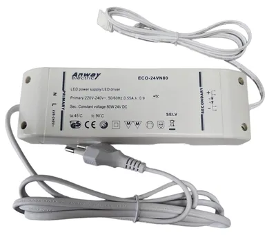 Obrázek produktu pro ECO-24VVN75 ANWAY LED Driver Trafo 75W 24 V DC Transformator 50/60Hz Trafo