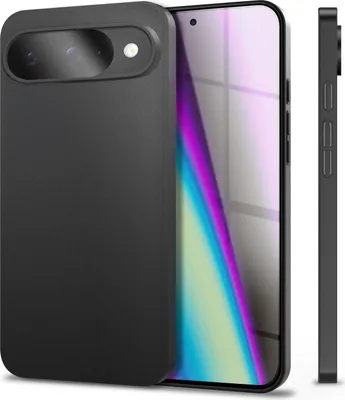 Image de Housse pour Google Pixel 9 - 0,3mm Extrêmement Fin & Léger, Mat & Anti-Fingerprint, Hard Cover - Noir Opaque