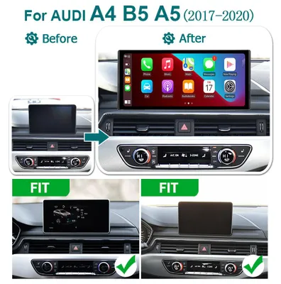 Image de Autoradio avec écran de 12,5 pouces - Lecteur multimédia sans fil compatible CarPlay et Android