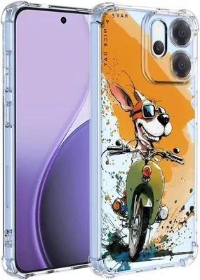 Immagine prodotto di Custodia in silicone per Oppo Reno14 con un elegante motivo, trasparente, resistente agli urti.