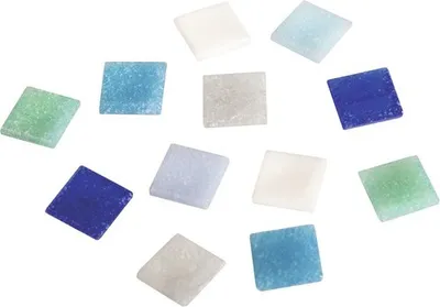 Immagine prodotto di Pietre mosaico Artdecor tonalità blu, 10 x 10 mm, secchio á 1 kg = circa 1300 pezzi