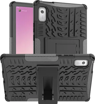 Produktbild von Lenovo Tab M9 Hülle - Panzer Back Cover mit Ständer - Schwarz