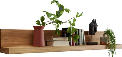 Produktbild von Wandboard >WZ-0169< (BxHxT: 117,7x25x24 cm) in natur geölt - 117,7x25x24 (BxHxT)