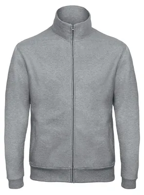 Produktbild von B&C - "ID.206 50/50" Sweatjacke Durchgehender Reißverschluss für Herren/Damen Uni FK2210 (L) (Grau meliert)