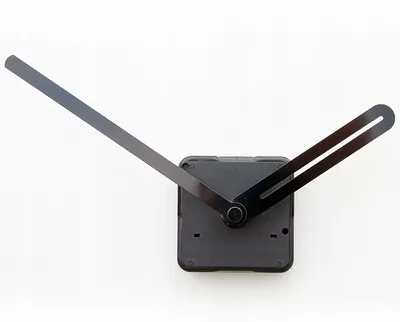 Produktbild von Geräuschloser Quarzmechanismus Zeiger BLACK 12,7 cm, Ersatzuhrwerk, Leises Uhrwerk Set