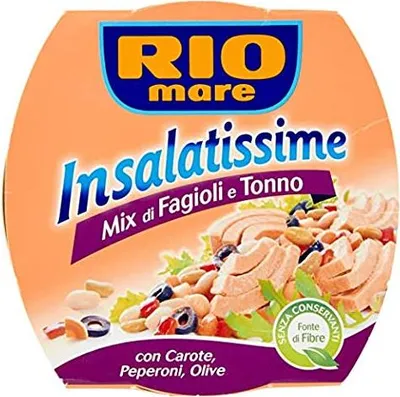 Produktbild von 3x Rio Mare Insalatissime fagioli e tonno Mischung aus Bohnen und Thunfisch 160g