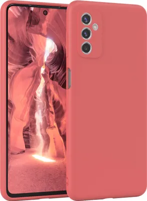 Produktbild von EAZY CASE - TPU Hülle für Samsung Galaxy M52 5G, TPU Case stoßfeste Handyhülle, weiches Cover mit Kameraschutz, Silikonhülle in Rot