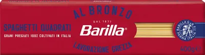 Produktbild von Barilla Spaghetti Quadrati al Bronzo Bronze Gezogene Pasta 400g Rohe Verarbeitungsmethode