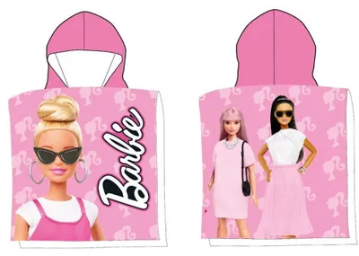 Immagine prodotto di Telo mare Poncho Barbie Street Style 50x100 cm (ad asciugatura rapida)