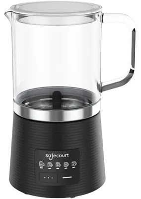 Milchaufschäumer, Glaskrug, 5 Funktionen, PFAS-frei, 500 ml