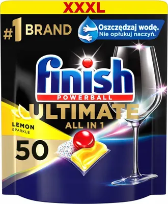 Produktbild von Finish, Ultimate Alles in 1 Zitronen Kapseln für Geschirrspüler, 50 Stück