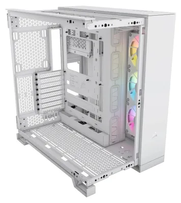 Productafbeelding van Corsair CC-9011270-WW CORSAIR Geh Midi 6500X iCUE LINK RGB Dual Chamber White