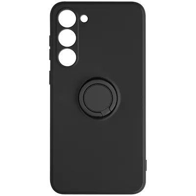 Produktbild von Avizar, Schutzhülle (Soft-Touch) mit Ring-Halterung für Samsung Galaxy S23, Schwarz