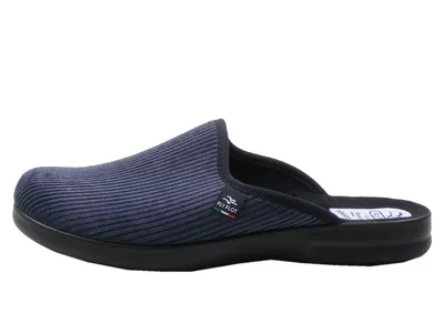 Produktbild von Fly Flot Herren Hausschuh bequeme Pantoffeln 220279, Größe:41 EU, Farbe:Blau