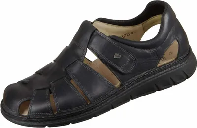 Produktbild von Finn Comfort Copan-Soft, Herrenschuhe, geflochtener Slipper, Leder, Schwarz, - Herrenschuhe Sandale / Pantolette, Schwarz, leder (nuri)