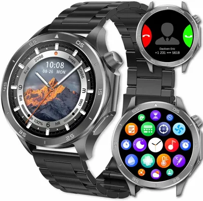 Produktbild von Smartwatch, GPS-Sport 1,54 Zoll HD-Bildschirm IP67 wasserdicht, Anruf annehmen/tätigen, Herzfrequenzmesser, Schlaf-Tracking, Fitness-Tracker
