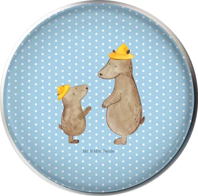 Produktbild von Mr. & Mrs. Panda beckenverschluss Bären mit Hut - Blau Pastell - Geschenk, Papa, stopfen waschbecken, Vatertag, waschbeckenstöpsel, Ablaufgarnitur, Ablaufstopfen, Stöpsel