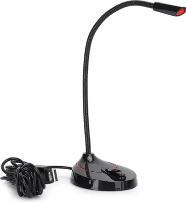 Produktbild von Computermikrofon, Desktop-Mikrofon, omnidirektional, 360 Grad faltbar, USB-freier Anschluss