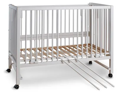 Produktbild von tiSsi® Beistellbett Kinderbett XXL HAJO Buche WEISS 120x60 cm