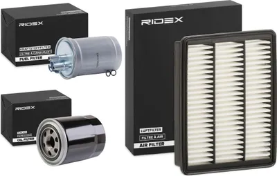 Produktbild von RIDEX Filterset Inspektionspaket Filtersatz für HYUNDAI TERRACAN (HP)