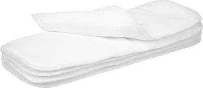 Immagine prodotto di pannolini di stoffa a 3 veli, riutilizzabili, lavabili, inserti in microfibra superassorbenti, 5 pezzi, 35 x 13,5 cm