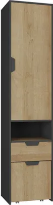 Produktbild von Furniture24 Schrank Nano NA3 Hochschrank mit Schublade Jugendzimmer Kleioderschrank Halbschrank