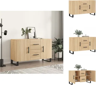 Zdjęcie produktu dla vidaXL Kredens dąb sonoma 100x36x60 cm materiał drewnopochodny - Kredensy