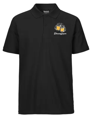 Produktbild von Huuraa Herren Polo Shirt Ehrenoffizier Schützenfest L Black Bio Baumwolle Fairtrade Poloshirt Geschenkidee
