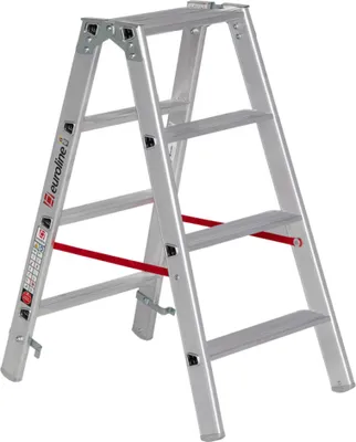 Produktbild von Euroline 20577 Stufenstehleiter 2x4 Stufen